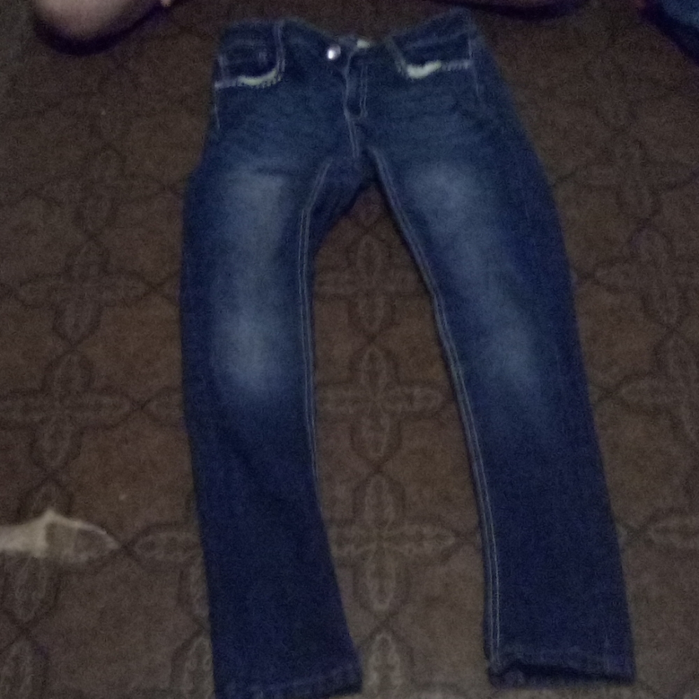 Dark blue jeans